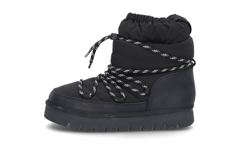 Varmfòrede snøreboots BLACK Varmfòrede snøreboots BLACK
