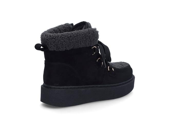 Varm snøreboots BLACK Varm snøreboots BLACK