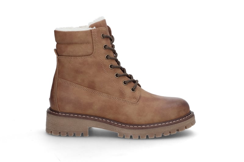 Varm vinterboots med snøring BLACK Varm vinterboots med snøring BLACK